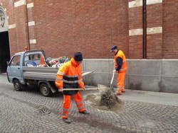 lavori di manutenzione in via Liutprando