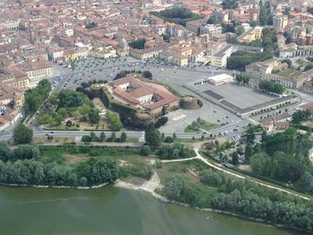 vista dall'alto del castello