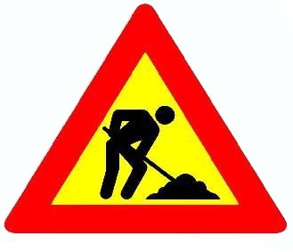cartello lavori in corso