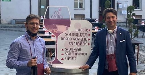 il sindaco riboldi e il vicesindaco capra all'inaugurazione di calicentro