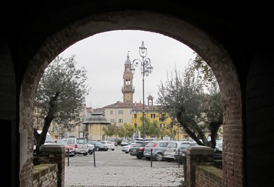 la torre civica dal castello del monferrato