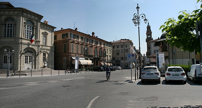 rendering di Via Saffi / Piazza Castello