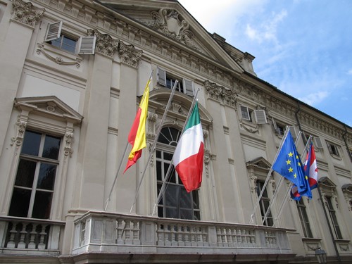 la facciata del Municipio di Casale Monferrato