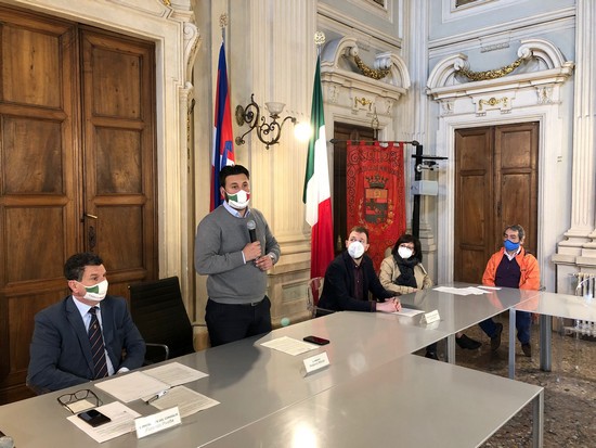 un momento della conferenza stampa