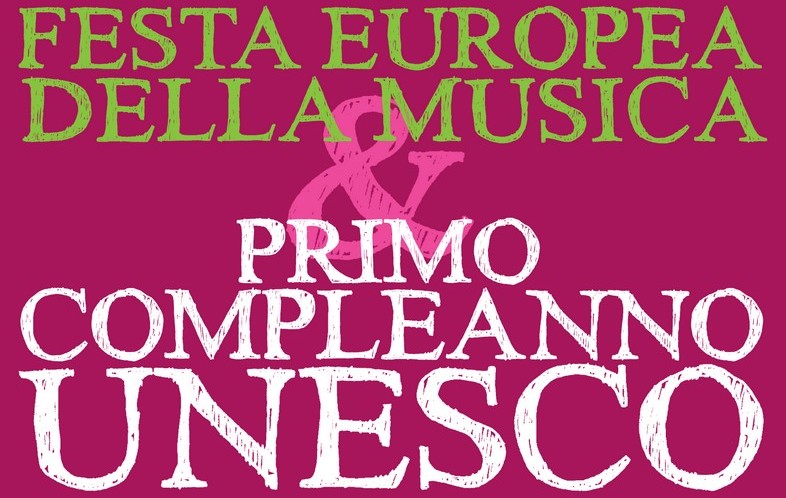 logo festa musica e compleanno unesco