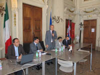 immagine conferenza stampa per il palazzetto