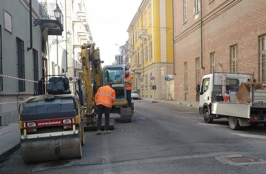 i lavori in via mellana