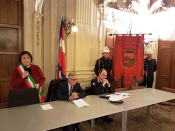 un momento della conferenza stampa