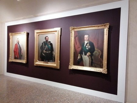 tre delle cinque opere riallestite al museo