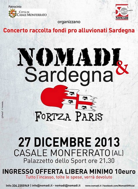 locandina concerto dei Nomadi 