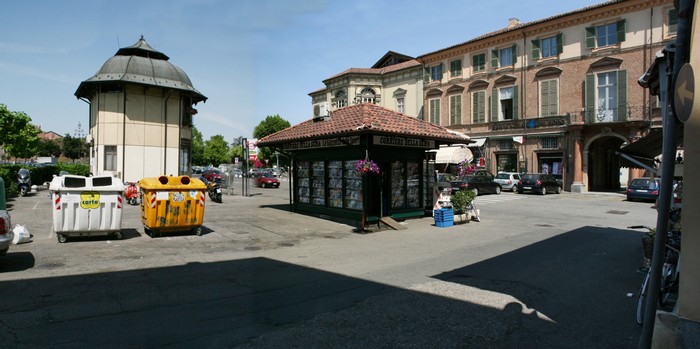 rendering di Via Saffi / Piazza Castello