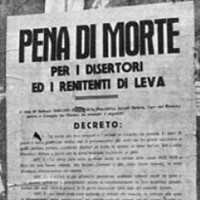 manifesto pena di morte disertori