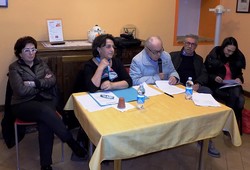 la giunta durante l'incontro