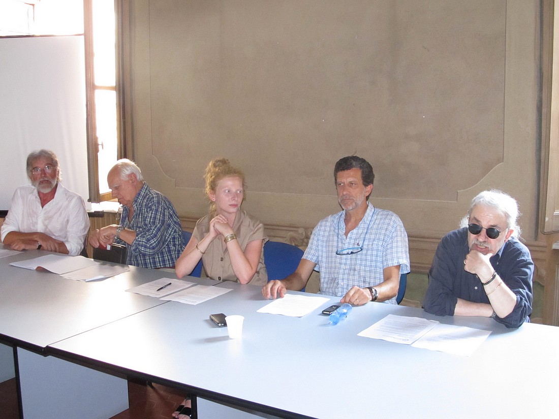 un momento della conferenza stampa di presentazione