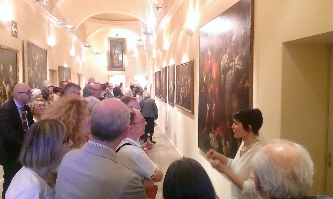 foto dell'inaugurazione della mostra dedicata a Guala al museo civico