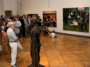 l'allestimento della mostra a mantova (gazzetta di mantova)